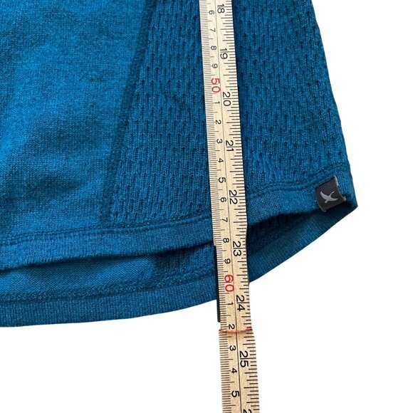 Eddie Bauer Womens Half-Zip workout Sweater Blue S - Picture 4 of 5